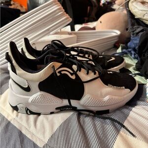 Nike Black and White Athletic Shoes with Chunky Sole